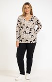 Tee-shirt maille chaude imprimé femmes