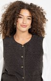 Veste sans manches boutonnée