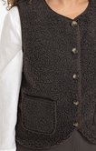 Veste sans manches boutonnée