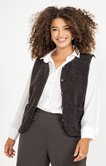 Veste sans manches boutonnée