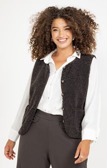 Veste sans manches boutonnée