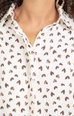Chemise imprimée avec coeurs