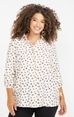 Chemise imprimée avec coeurs