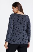 Tee-shirt maille chaude imprimé velour
