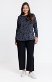 Tee-shirt maille chaude imprimé velour
