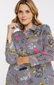 Chemise en coton imprimée
