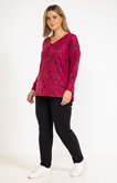 Tee-shirt maille chaude imprimé visages