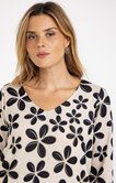 Tee-shirt maille chaude imprimé