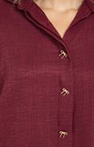Chemise avec boutons noeuds fantaisies