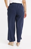 Pantalon large rayures