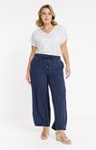 Pantalon large rayures