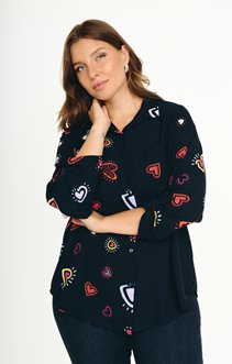 Chemise imprimée patch