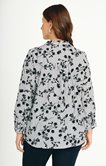 Chemise à rayures flockée