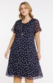 Robe plissée et imprimée