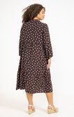 Robe mi longue à pois