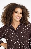 Robe mi longue à pois