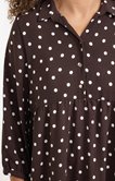 Robe mi longue à pois