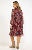 Robe plissée imprimée