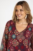 Robe plissée imprimée