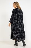 Robe longue à pois