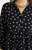 Robe longue à pois