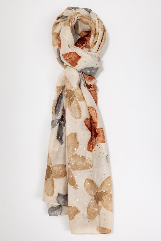 foulard fleurs 