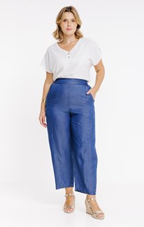 Pantalon barrel tencel
