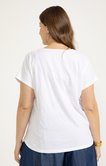 Tee-shirt effet broderie anglaise