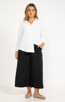 Jupe culotte large avec boucles ceinture