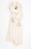 Echarpe avec coeurs lurex