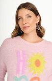 Pull fantaisie multicolore