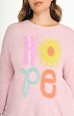 Pull fantaisie multicolore