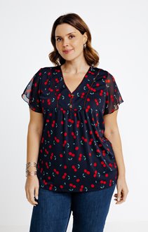 Tee-shirt imprimé cerises