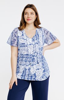 Tee-shirt imprimé bicolore