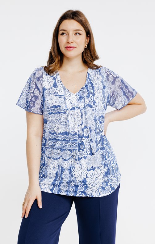 Tee-shirt imprimé bicolore