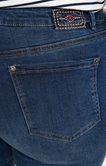 Pantalon droit jean avec broderie