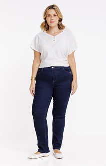 Pantalon denim détail strass