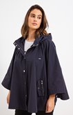 Imperméable poncho à capuche