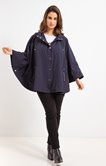 Imperméable poncho à capuche