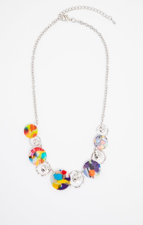 Ras de cou multicolore