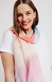Foulard tie dye plissé