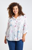 Chemise fluide avec imprimés chats