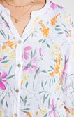 Chemise en lin impression florale