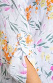 Chemise en lin impression florale