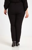Pantalon droit avec ceinture élastiquée