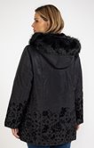 Parka mi-longue flockée