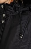Parka mi-longue flockée