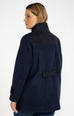 Manteau court bi-matière