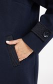 Manteau court bi-matière