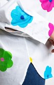 Chemise en coton motif fleurs vintage 